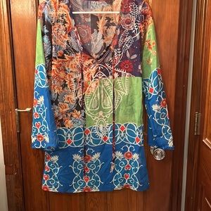 Colorful and Busy designed coverup